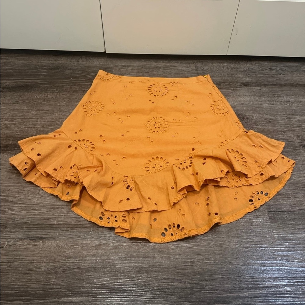 Princess Polly Tangerine Skirt size AUS 8/US 4